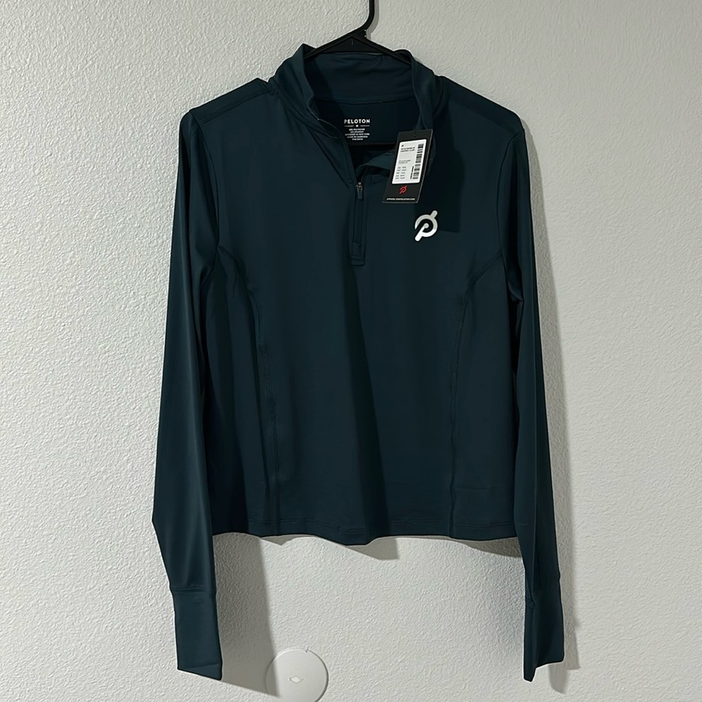 Peloton Top Jacket warm up cropped with 1/2 zip size M